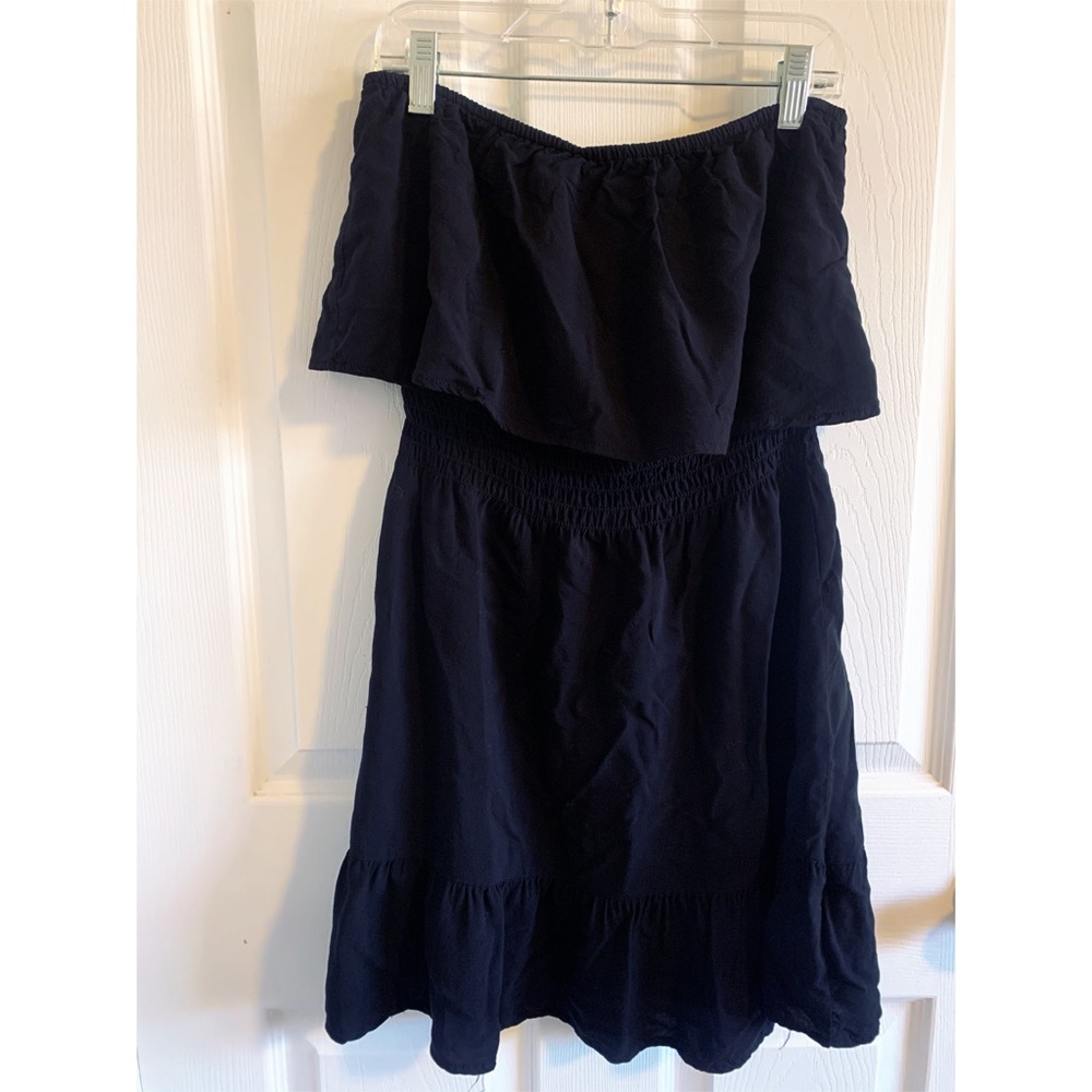 Sleeveless flutter top mini dress